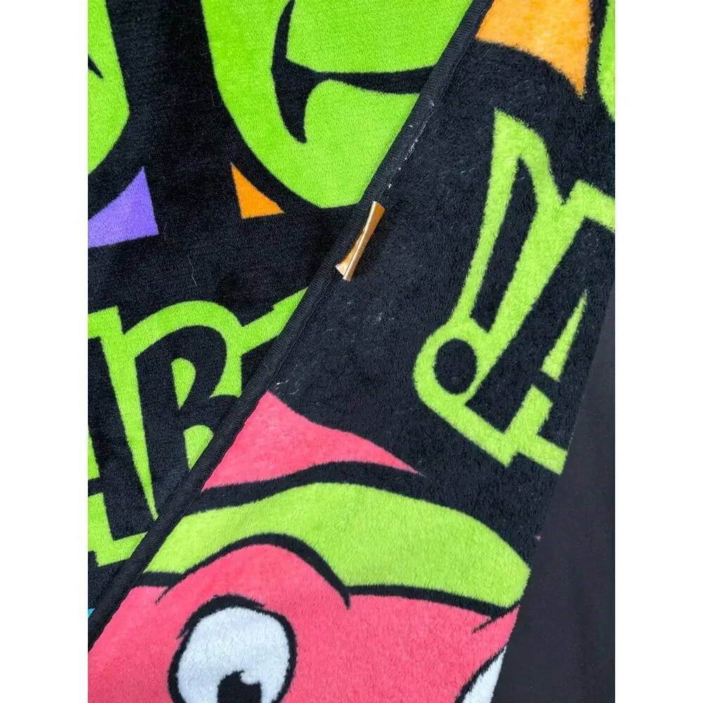 Vintage Nickelodeon Teenage Mutant Ninja Turtle Soft Throw Blanket Cowabunga